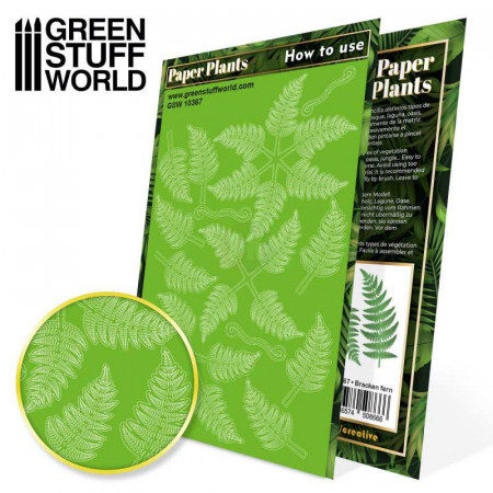 GSW: papierové rastliny - Paper Plants - Bracken Fern